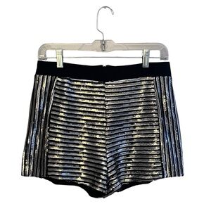 Lumiere Sequin Shine Bright Shorts Black Multi‎ Size M